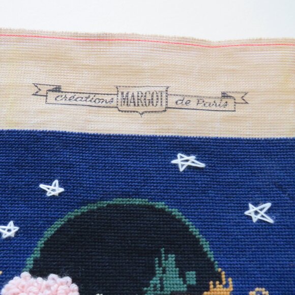 Colombine with Red Rose Creations Margot de Paris Vintage French Needlepoint - Picture 4 of 10